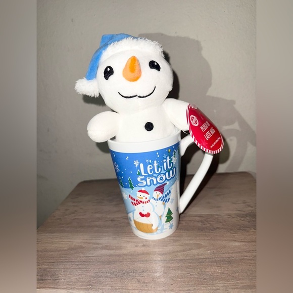 Royal Norfolk Other - Royal Norfolk Set Ceramic Coffee Cup and Snow Doll Stuffed Christmas Gift New